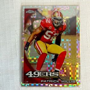 49ers Patrick Willis Topps Chrome NFL Trading Cards